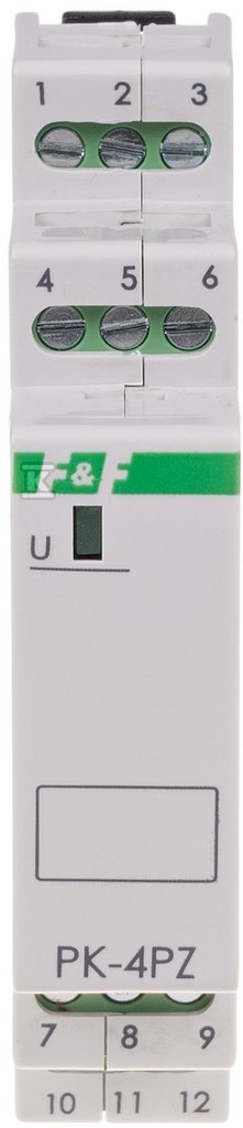 Przekaźnik elektromagnetyczny PK-4PZ 230V AC, styk: 2P I=2x8A, 2Z I=2x8A, 1 moduł PK-4PZ-230V - obrazek 1