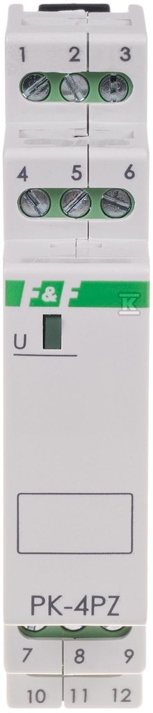 Przekaźnik elektromagnetyczny PK-4PZ 24V AC/DC, styk: 2P I=2x8A, 2Z I=2x8A, 1 moduł PK-4PZ-24V - obrazek 1