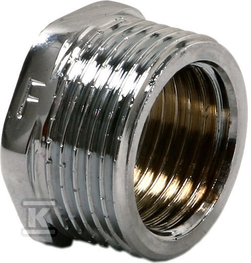 Redukcja mosiężna 3/4"1/2" chrom R03C - obrazek 1