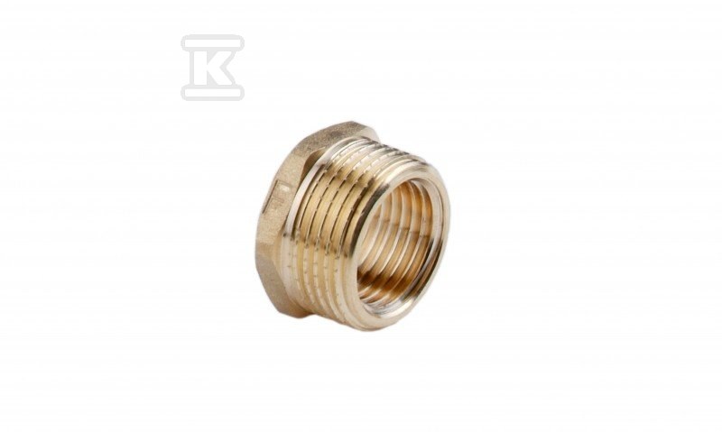 Redukcja mosiężna 3/4"x1/2" żółta R03Z - obrazek 1