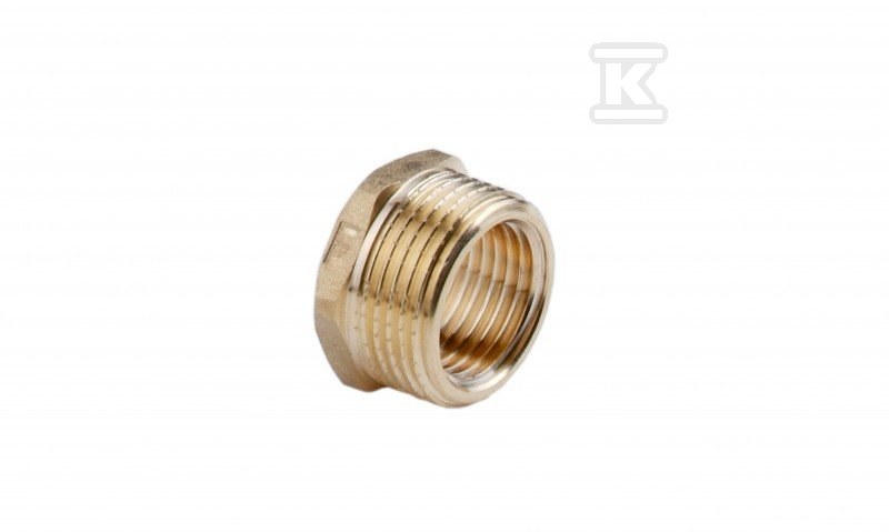 Redukcja mosiężna 2"x1" żółta R10Z - obrazek 1