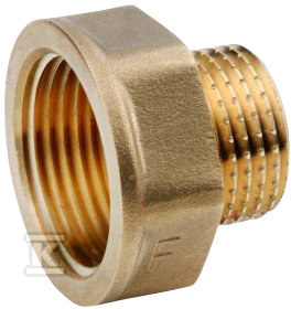 Redukcja 1/2"x3/8" nakrętno-wkrętna żółta RN02Z - obrazek 1