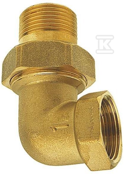 Śrubunek mosiężny 1/2" kątowy SG5 - obrazek 1