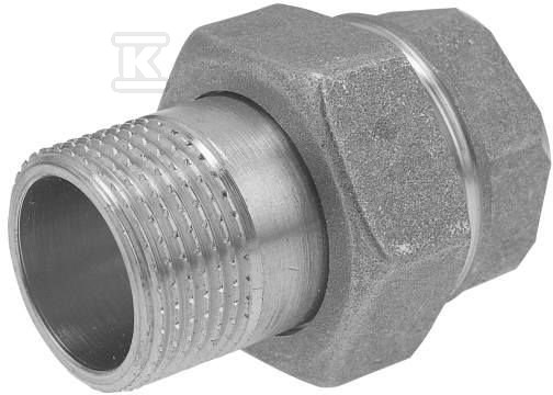 Śrubunek mosiężny 3/8" prosty z oringiem SGU1 - obrazek 1