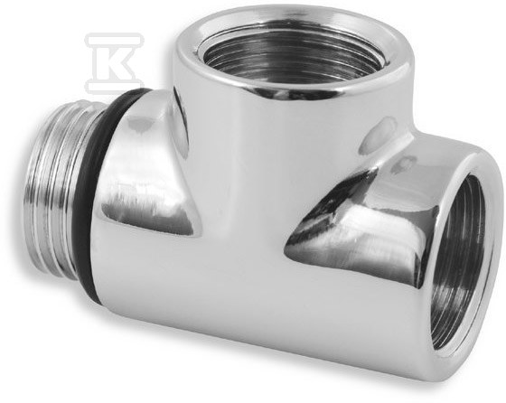 Trójnik 1/2" do grzałki chrom T-KUS,0 - obrazek 1