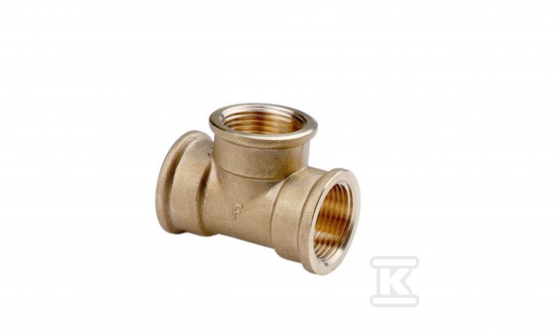 Trójnik mosiężny 3/4" żółty T03Z - obrazek 1
