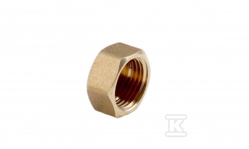 Zaślepka 1/2" mosiężna żółta ZAS2Z - obrazek 1