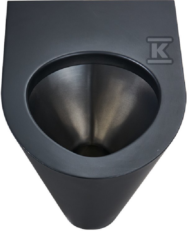 Misa WC wisząca stal szlachetna matowa czarna N13018BL - obrazek 2