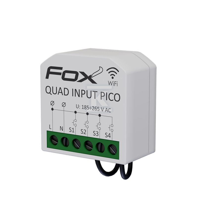 Nadajnik WiFi do montażu PDT FOX Miniaturowy 4-kanałowy, Quad Input Pico WI-S4-PICO - obrazek 3