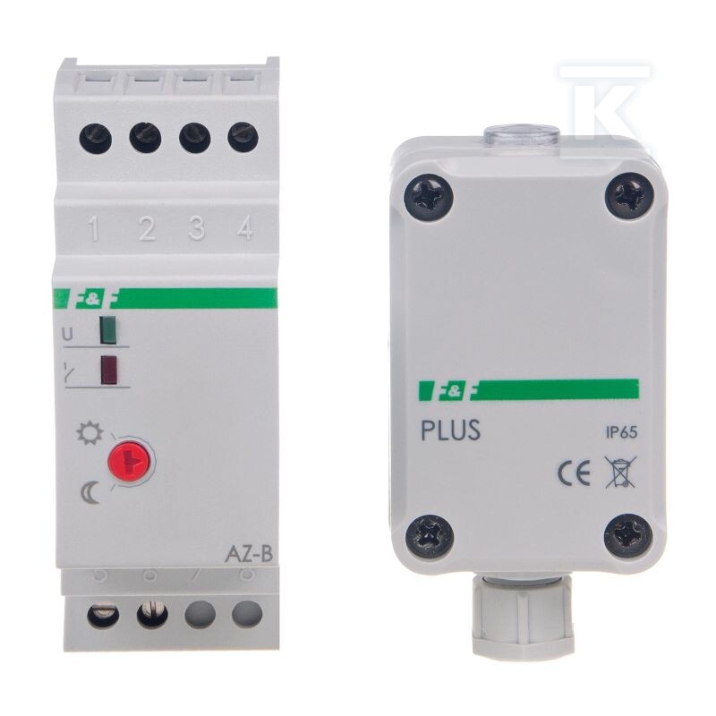 Automat zmierzchowy 16A U=12-264AC/DC, montaż na szynie DIN z sondą AZ-PLUS AZ-B-PUS-UNI