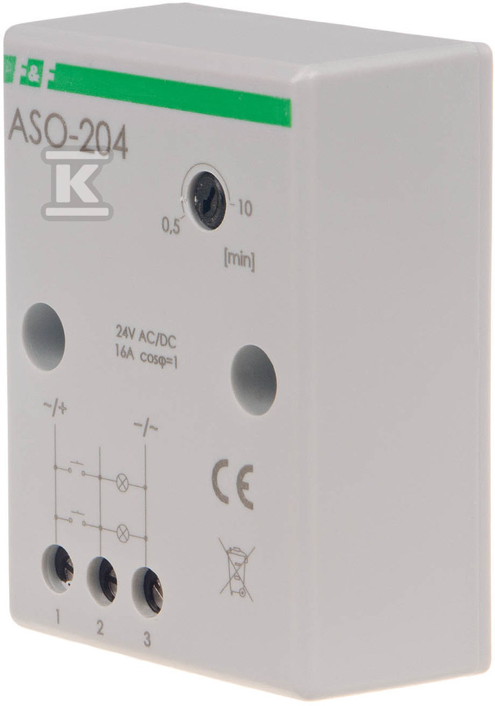 Automat schodowy, z zaciskami śrubowymi 24v ASO-204 - obrazek 1