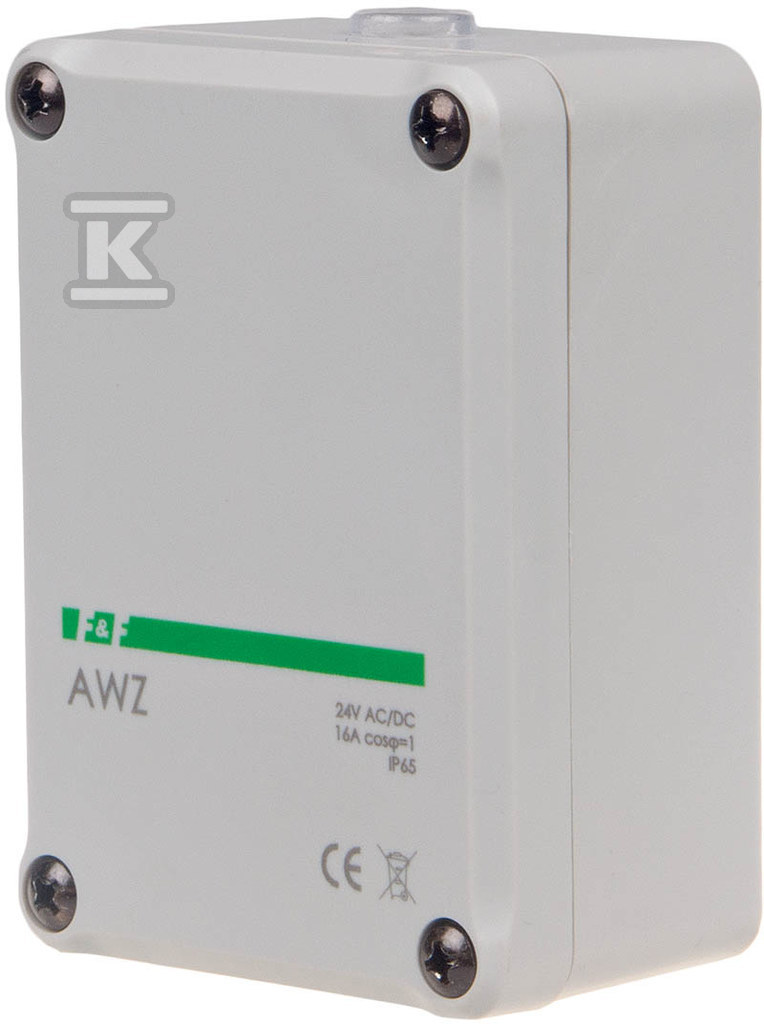 Automat zmierzchowy z wewnętrznym czujnikiem światłoczułym AWZ Un=24V~ Io<16A montaż natablicowy AWZ-24V - obrazek 1