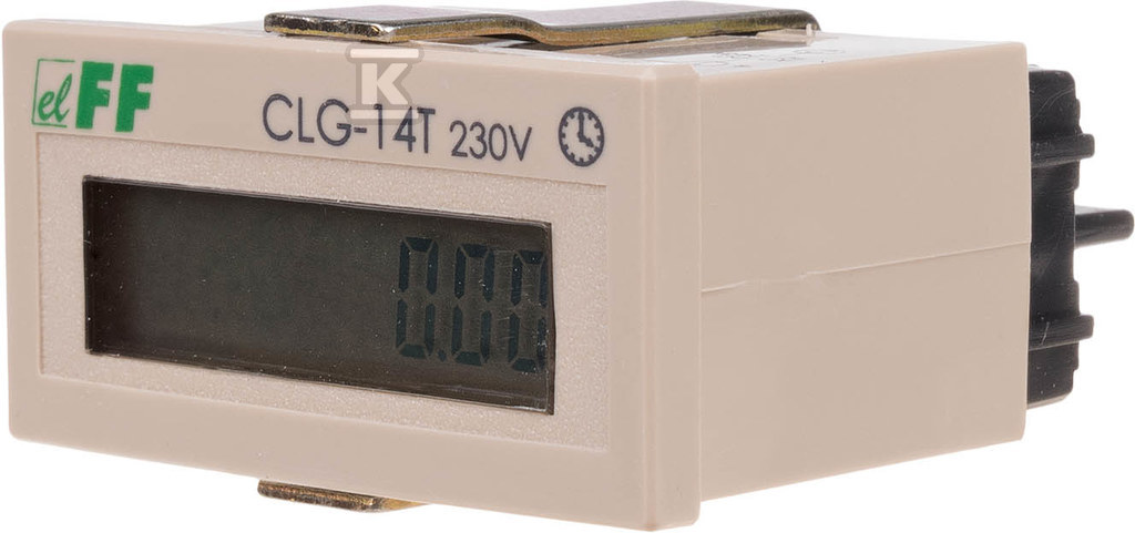 Licznik czasu pracy, bez resetu 230V AC Licznik czasu pracy napięcie wejścia liczącego 110÷240V AC/DC panelowy CLG-14T - obrazek 1