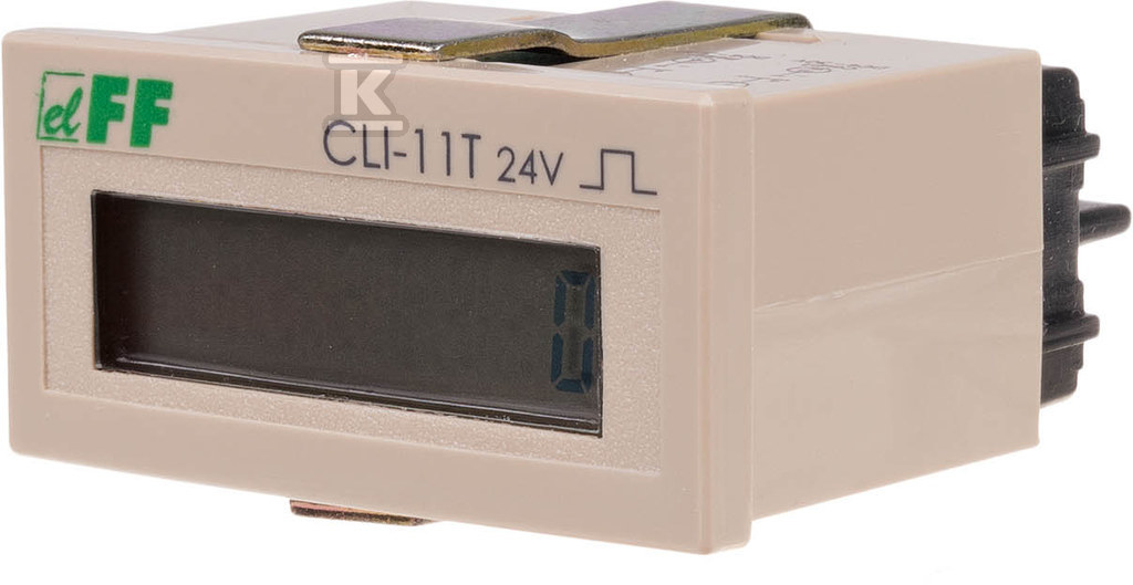 Licznik impulsów CLI-11T/24 Licznik impulsów napięcie wejścia liczącego=24VAC/DC panelowy CLI-11T-24V - obrazek 1