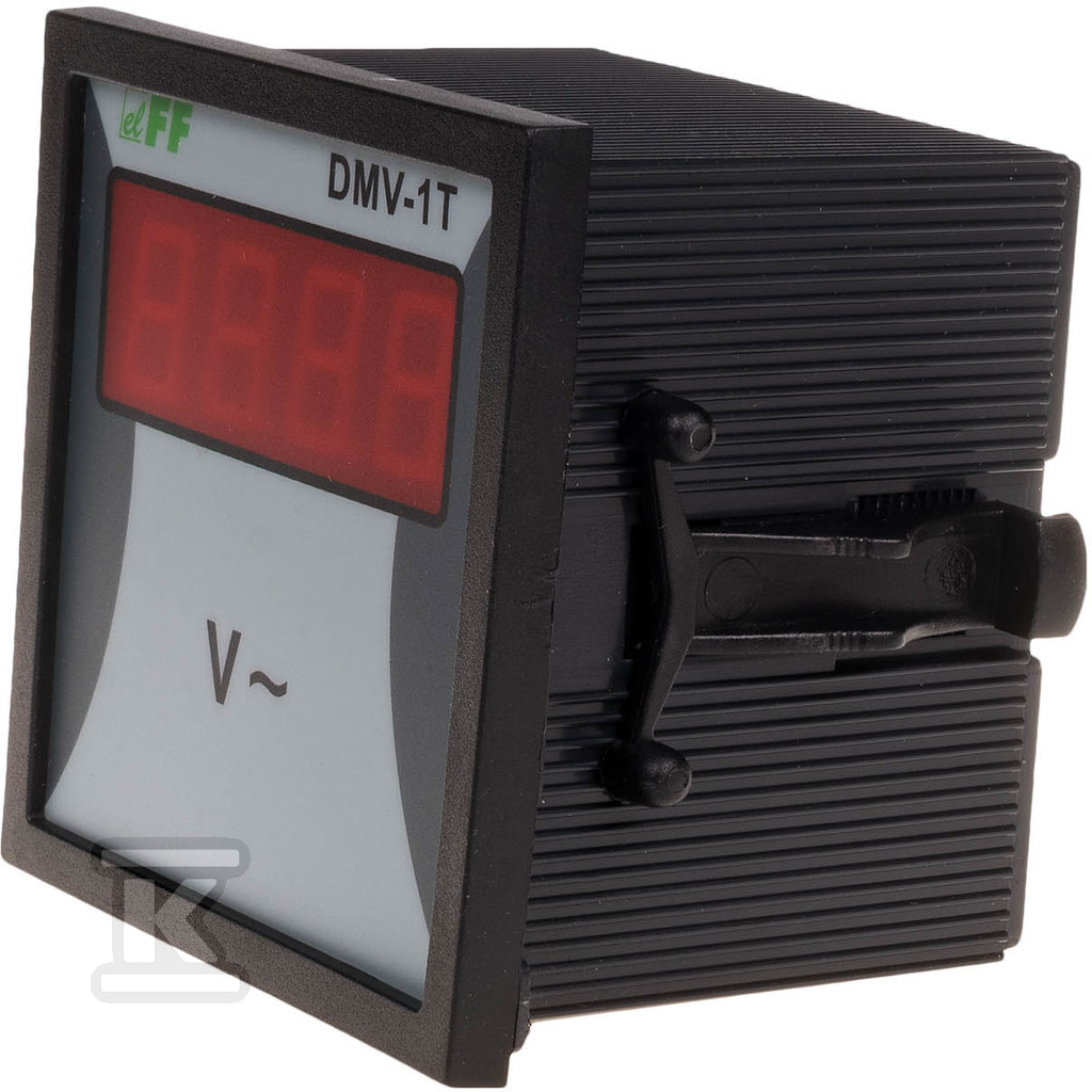 Cyfrowy wskaźnik napięcia, jednofazowy DMV-1T zakres wskazań 0÷600V panelowy 72x72mm