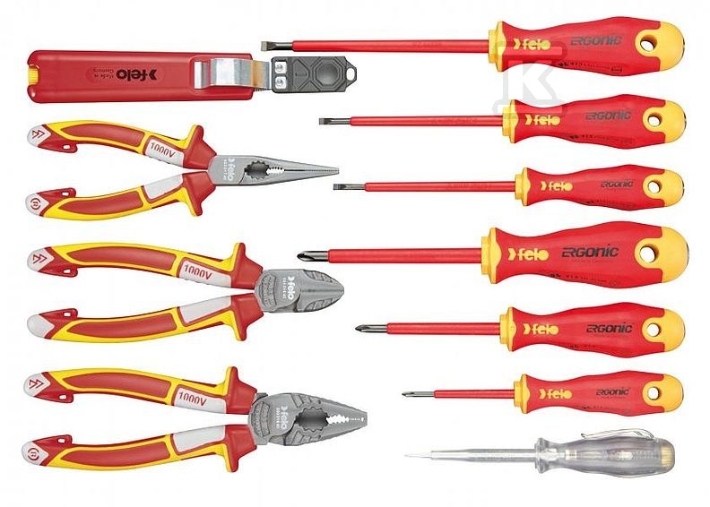 Zestaw 11 narzędzi dla elektryka w etui FL41391104