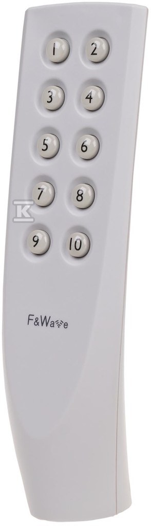 Pilot 10-przyciskowy zasilanie 3v, szary FW-RC10G