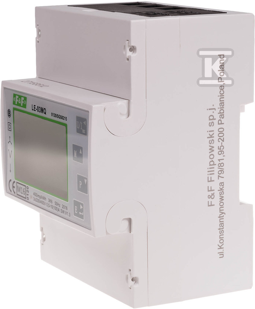 Zestaw do monitoringu energii: licznik energii elektrycznej- trójfazowy, LE-03MQ + integrator liczników energii WI-MODBUS-D DTB099 - obrazek 2