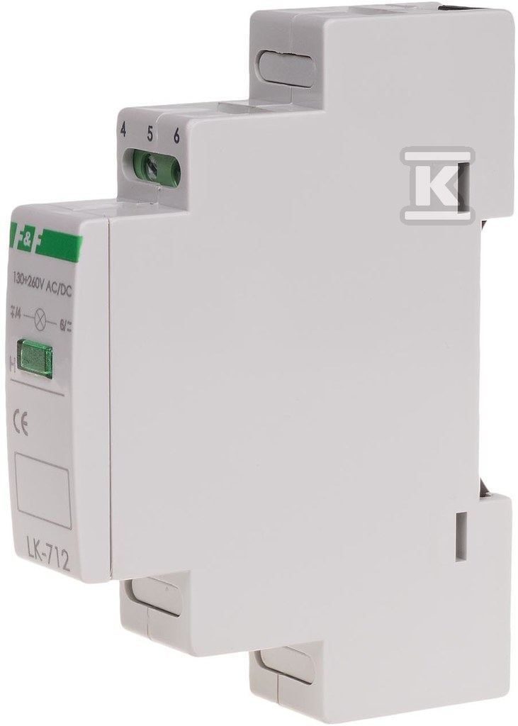 Lampka sygnalizacyjna LK-712 G 1xLED zielona, Un=5÷10V AC/DC LK-712G-5-10V - obrazek 1