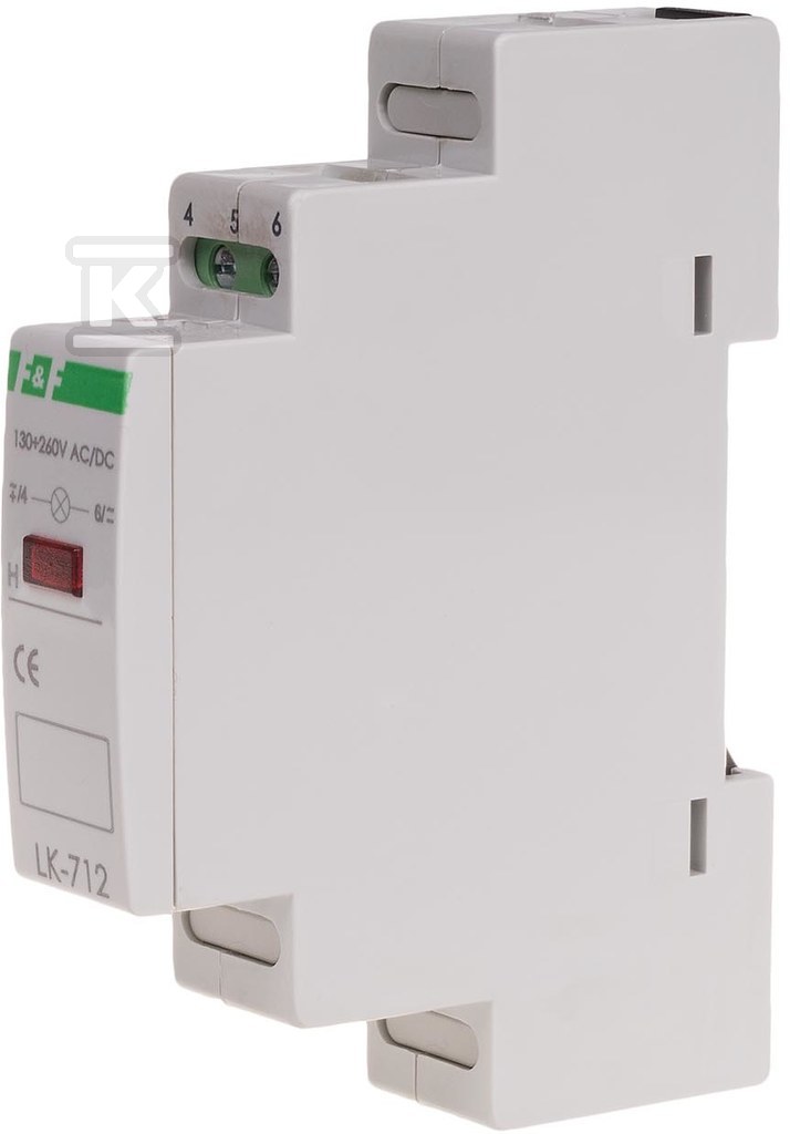 Lampka sygnalizacyjna LK-712 R 1xLED czerw., Un=10÷30V AC/DC LK-712R-10-30V - obrazek 1