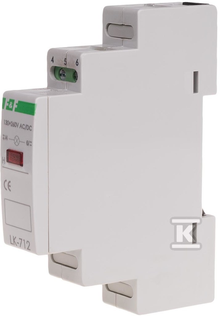 Lampka sygnalizacyjna LK-712 R 1xLED czerw., Un=30÷130V AC/DC LK-712R-30-130V - obrazek 1