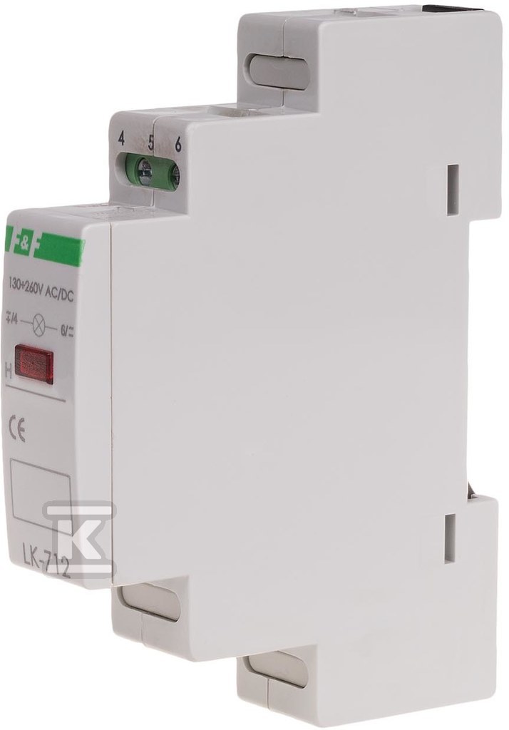Lampka sygnalizacyjna LK-712 R 1xLED czerw., Un=5÷10V AC/DC LK-712R-5-10V - obrazek 1
