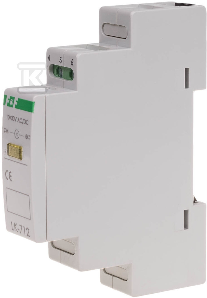 Lampka sygnalizacyjna LK-712 Y 1xLED żółta, Un=5÷10V AC/DC LK-712Y-5-10V - obrazek 1