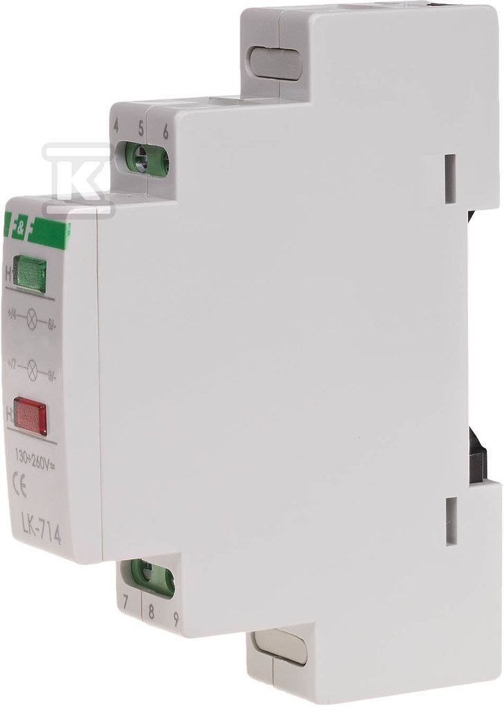 Lampka sygnalizacyjna zasilania-dustanowa LK-714 10÷30V Lampka kontrolna zasilania 2XLED (czerwona zielona) Un=10÷30V AC/DC LK-714-10-30V - obrazek 1
