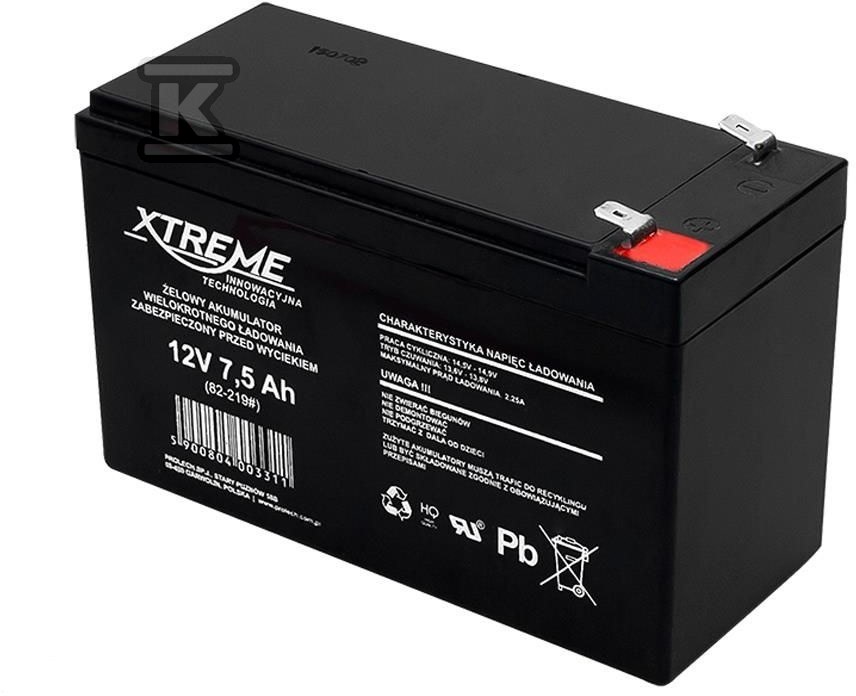 Akumulator żelowy 12v 1,3ah aku-12v MAX-AKU-12V