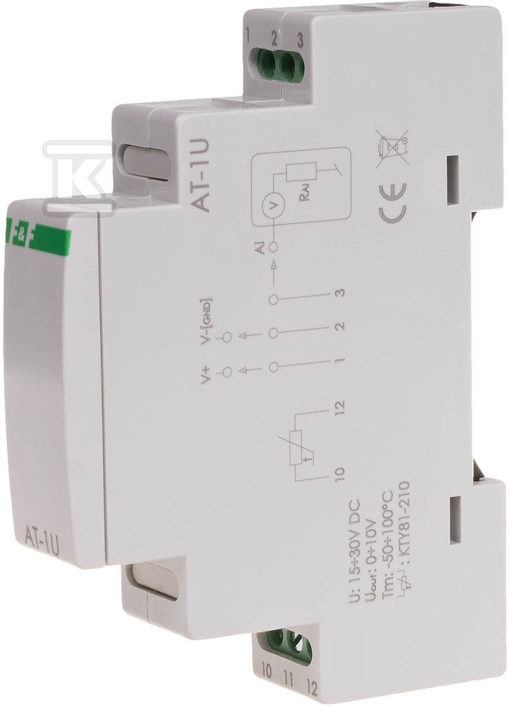 Analogowy przetwornik temperatury napięciowy [0-10v], 1s Max-AT-1U MAX-AT-1U