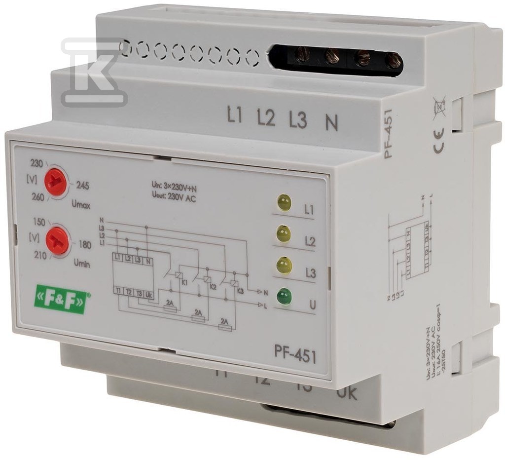 Automatyczny przełącznik faz pf-451 PF-451 - obrazek 1