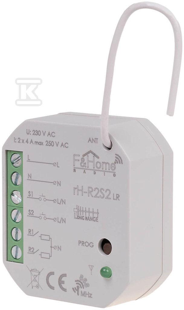Moduł radiowy podwójnego przekaźnika - long range rH-R2S2-LR RH-R2S2-LR - obrazek 1