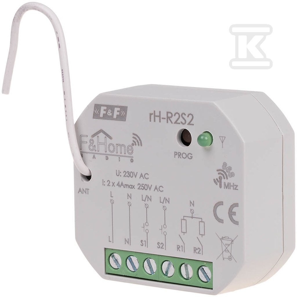 Moduł radiowy podwójnego przekaźnika rH-R2S2 RH-R2S2 - obrazek 1