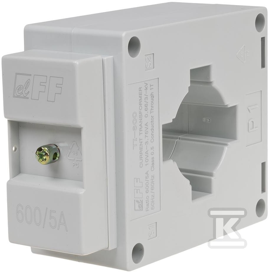 Przekładnik prądowy 600/5A O30, klasa 0,5 TI-600-5