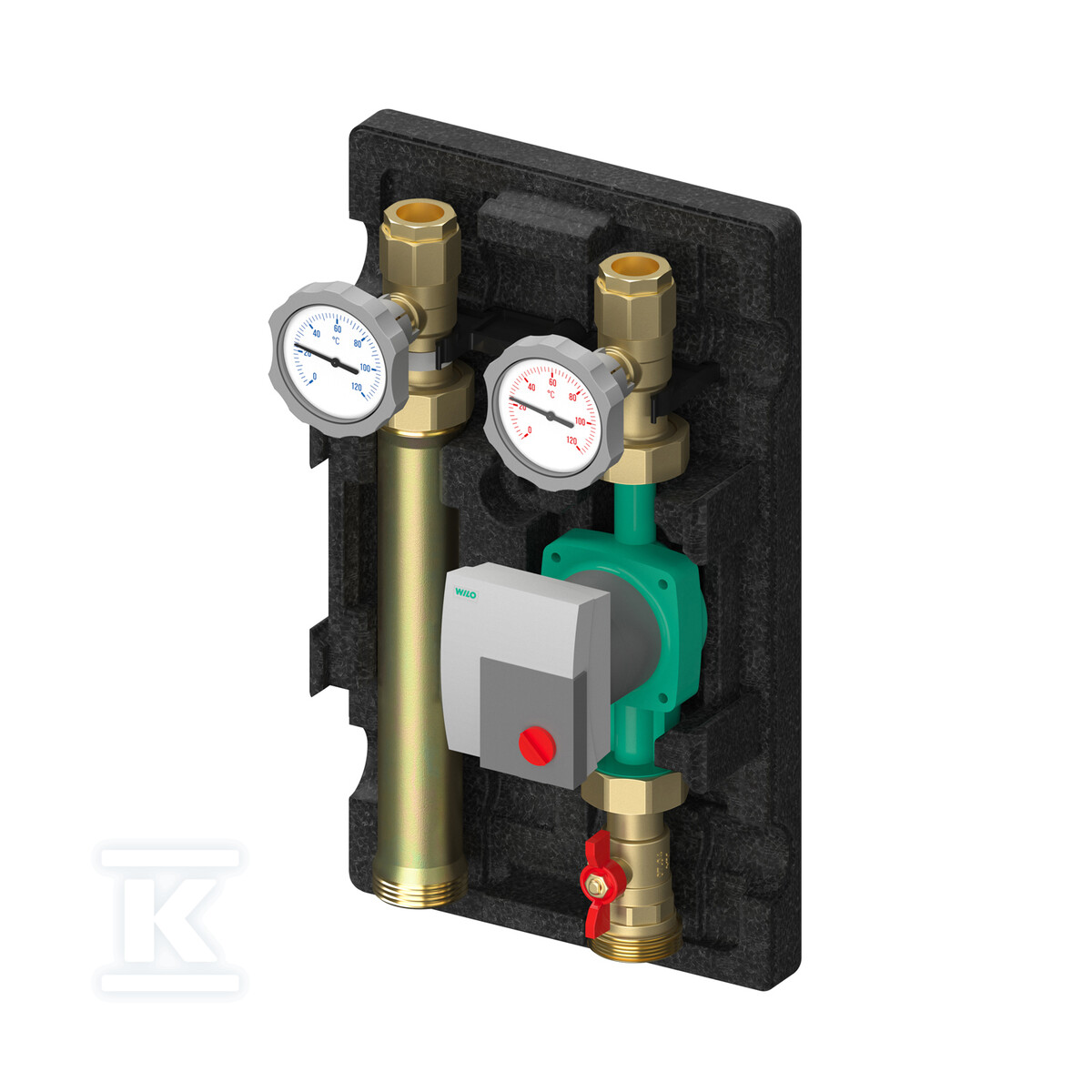 Grupa pompowa MeiFlow S UK 1" bez mieszacza z pompą Grundfos UPM3 Hybrid 25-70? M66811.36 - obrazek 1