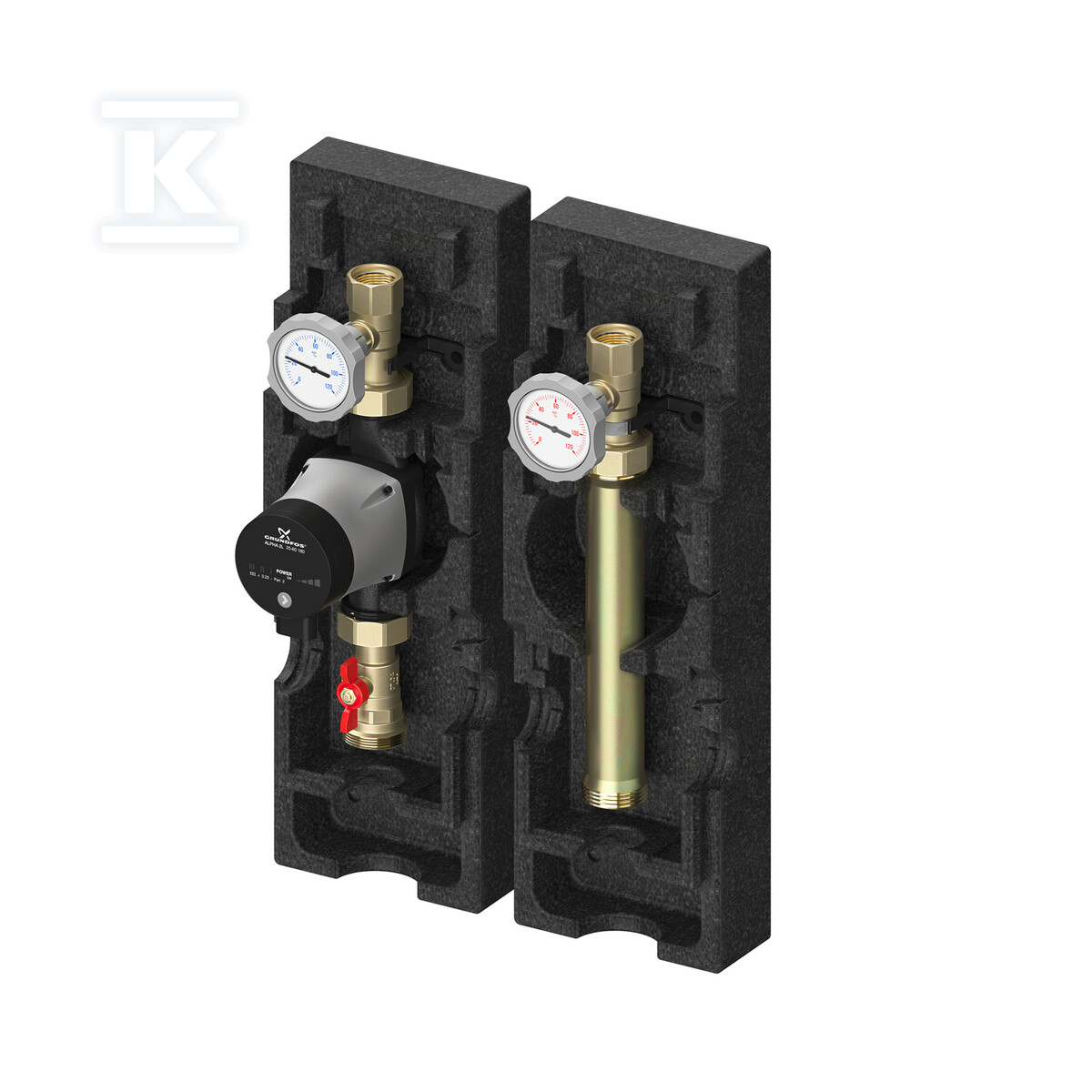 Grupa pompowa MeiFlow M UK 1 1/4" bez mieszacza i bez pompy dla większych przepływów? M66814.05EA - obrazek 1