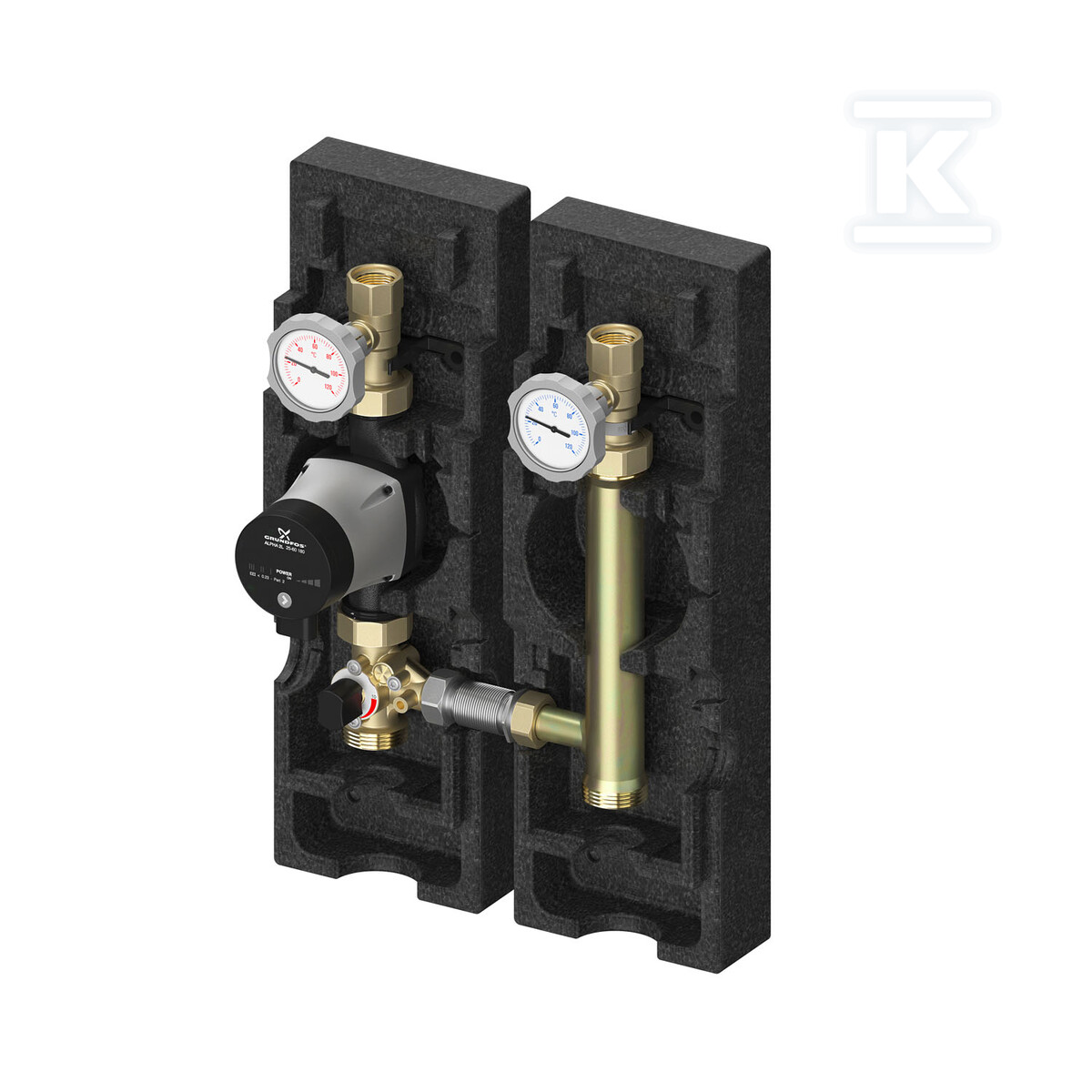 Grupa pompowa MeiFlow M MK 1 1/4" z mieszaczem z pompą Wilo Yonos PICO 30/1-6, większy przepływ? MEIH-66834.15WI - obrazek 1