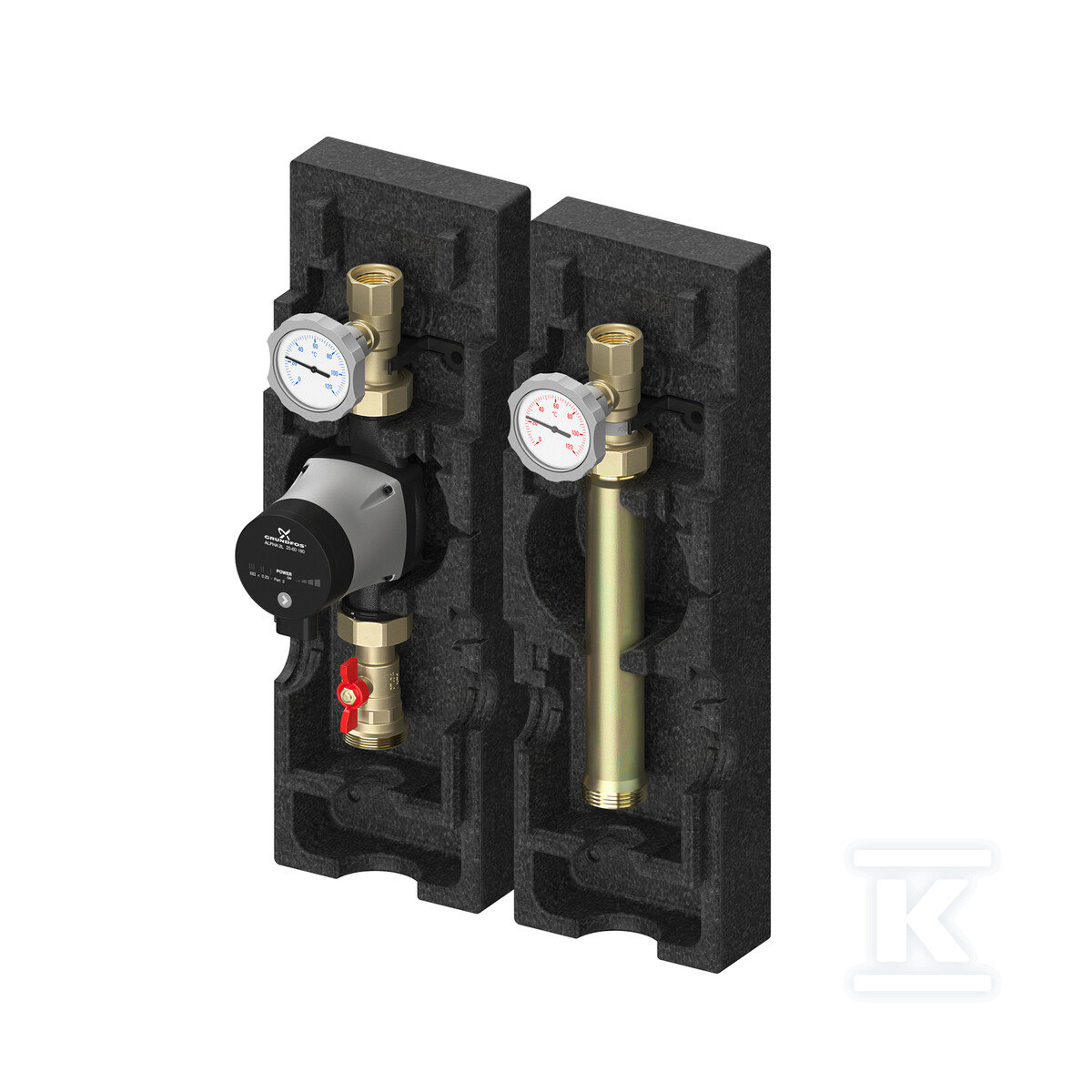Grupa pompowa MeiFlow M UK 1 1/4" bez mieszacza z pompą Grundfos Magna 3 32-60? MEIH-66814.64 - obrazek 1