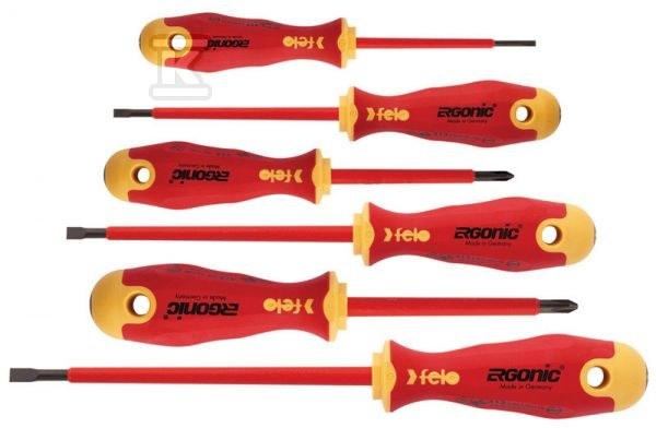 Zestaw 6 wkrętaków FELO – Ergonic VDE + magnetyzer FL41396699