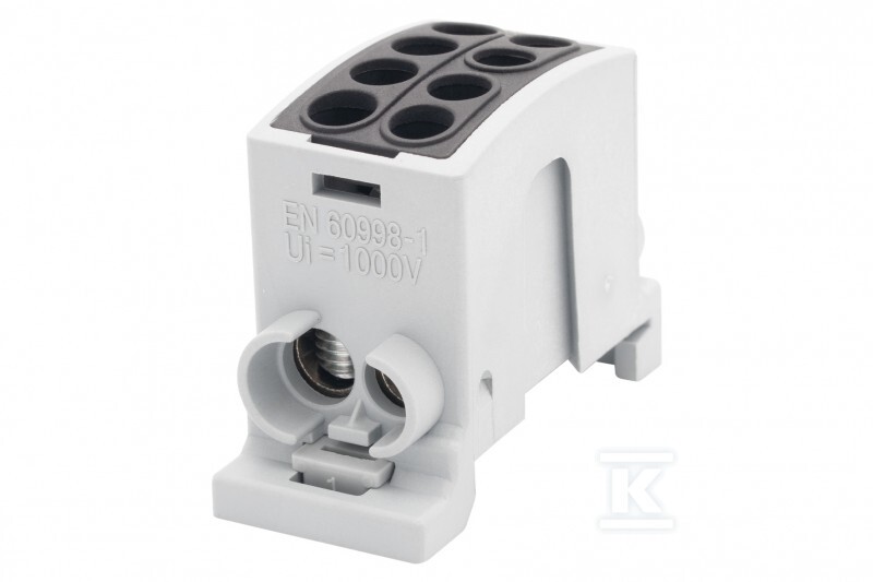 Zacisk HLK 100A-2 (1×25,1×16 / 1×25,1×16) – czarny F2.0355