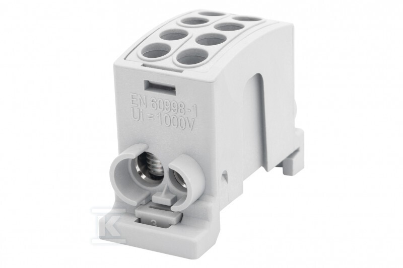 Zacisk HLK 100A-2 (1×25,1×16 / 1×25,1×16) – szary F2.0357