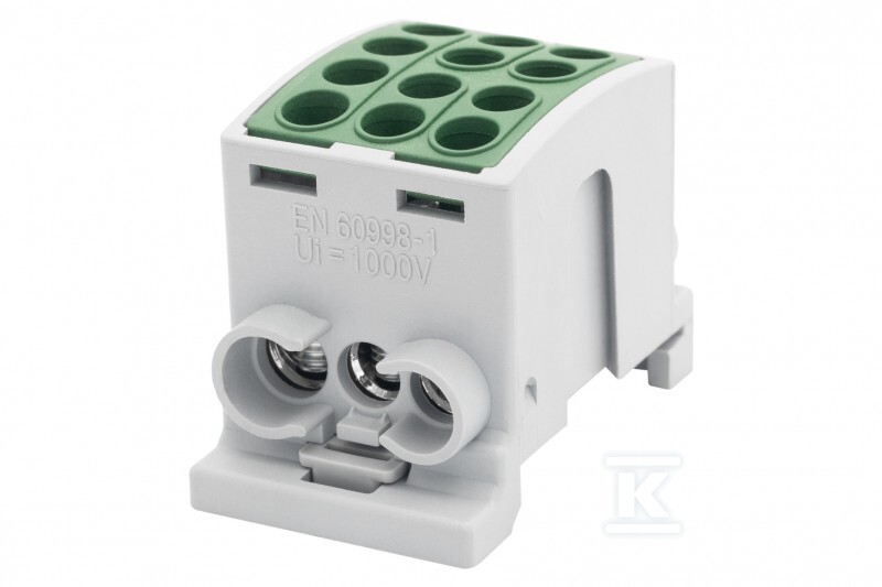 Zacisk HLK 100A-3 (1×25,2×16 / 1×25,2×16) – zielony F2.0364