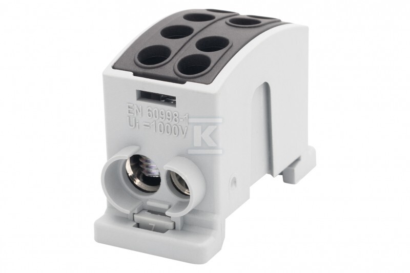 Zacisk HLK 125A-2 (1×35,1×25 / 1×35,1×25) – czarny F2.0370