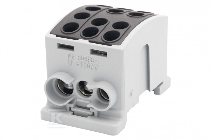 Zacisk HLK 125A-3 (1x35,2x25 / 1x35,2x25) - czarny F2.0375 - obrazek 1