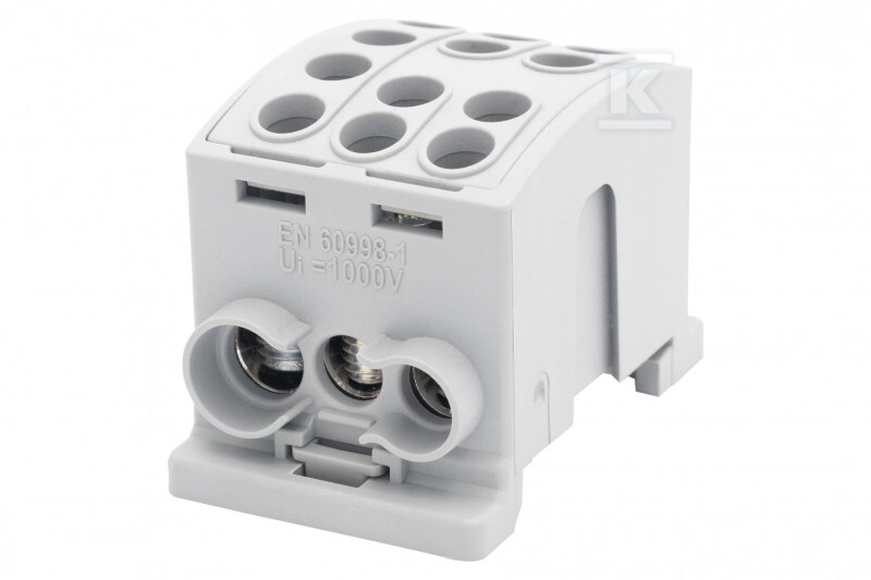 Zacisk HLK 125A-3 (1x35,2x25 / 1x35,2x25) - szary F2.0377 - obrazek 1