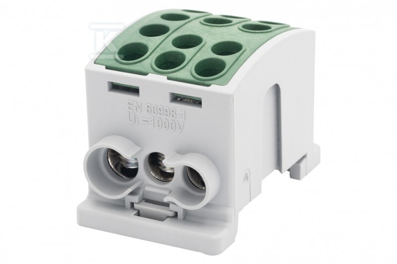 Zacisk HLK 125A-3 (1x35,2x25 / 1x35,2x25) - zielony F2.0379 - obrazek 1
