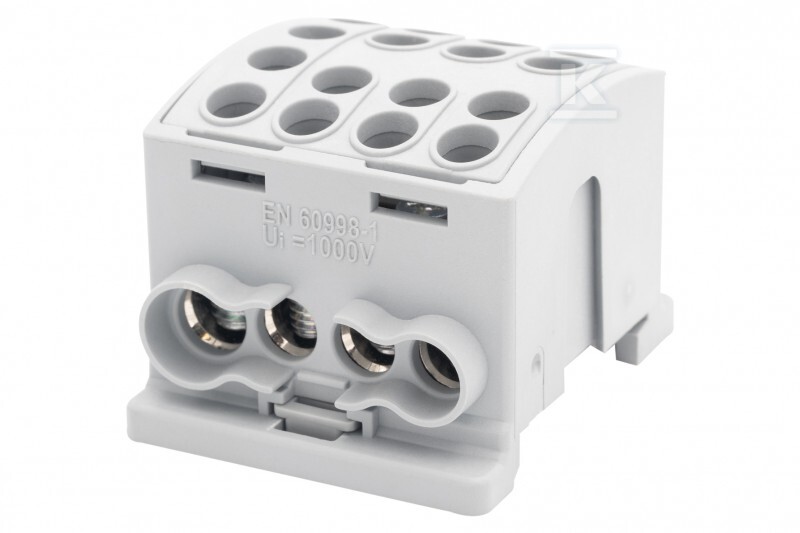 Zacisk HLK 125A-4 (1x35,3x25 / 1x35,3x25) - szary F2.0382 - obrazek 1