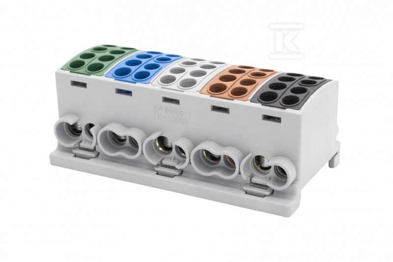 Zacisk HLK 5x100A-2 (1x25,1x16 / 1x25,1x16) (3L+N+PE) F2.0387 - obrazek 1