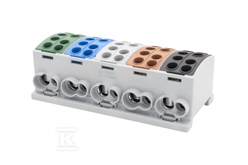 Zacisk HLK 5x125A-2 (1x35,1x25 / 1x35,1x25) (3L+N+PE) F2.0388 - obrazek 1