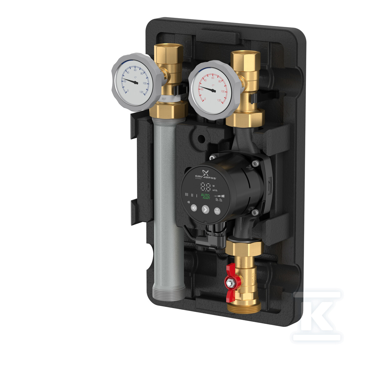 Grupa pompowa MeiFlow S UK 1 1/4" bez mieszacza z pompą Grundfos Alpha 2 32-60? M66812.30 - obrazek 1